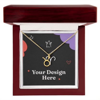 18K Gold Zodiac Necklace – Elegant Horoscope Jewelry Gift for Her