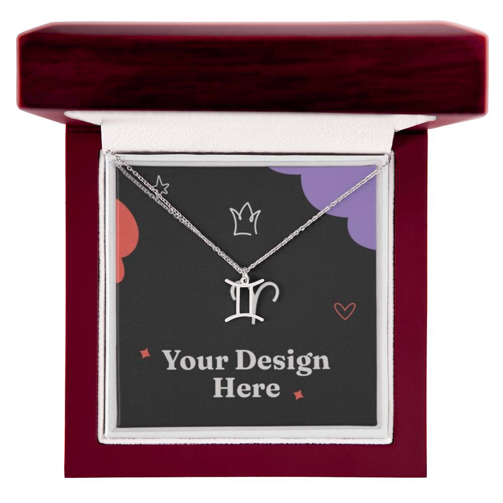 18K Gold Zodiac Necklace – Elegant Horoscope Jewelry Gift for Her