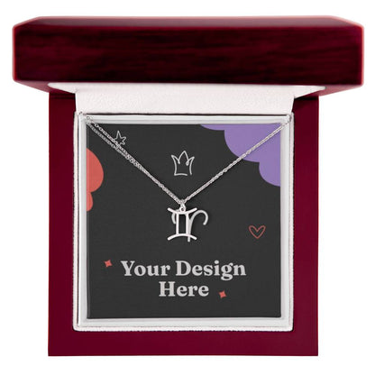 18K Gold Zodiac Necklace – Elegant Horoscope Jewelry Gift for Her