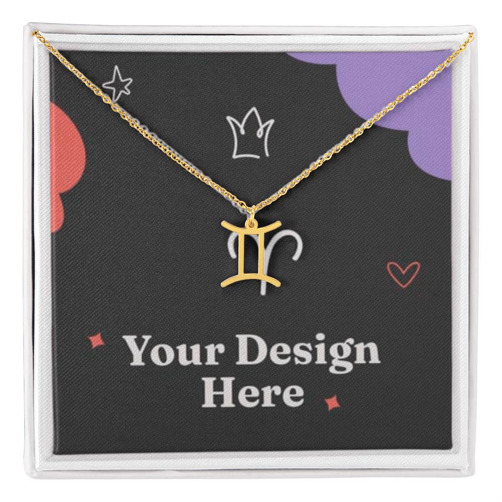 18K Gold Zodiac Necklace – Elegant Horoscope Jewelry Gift for Her