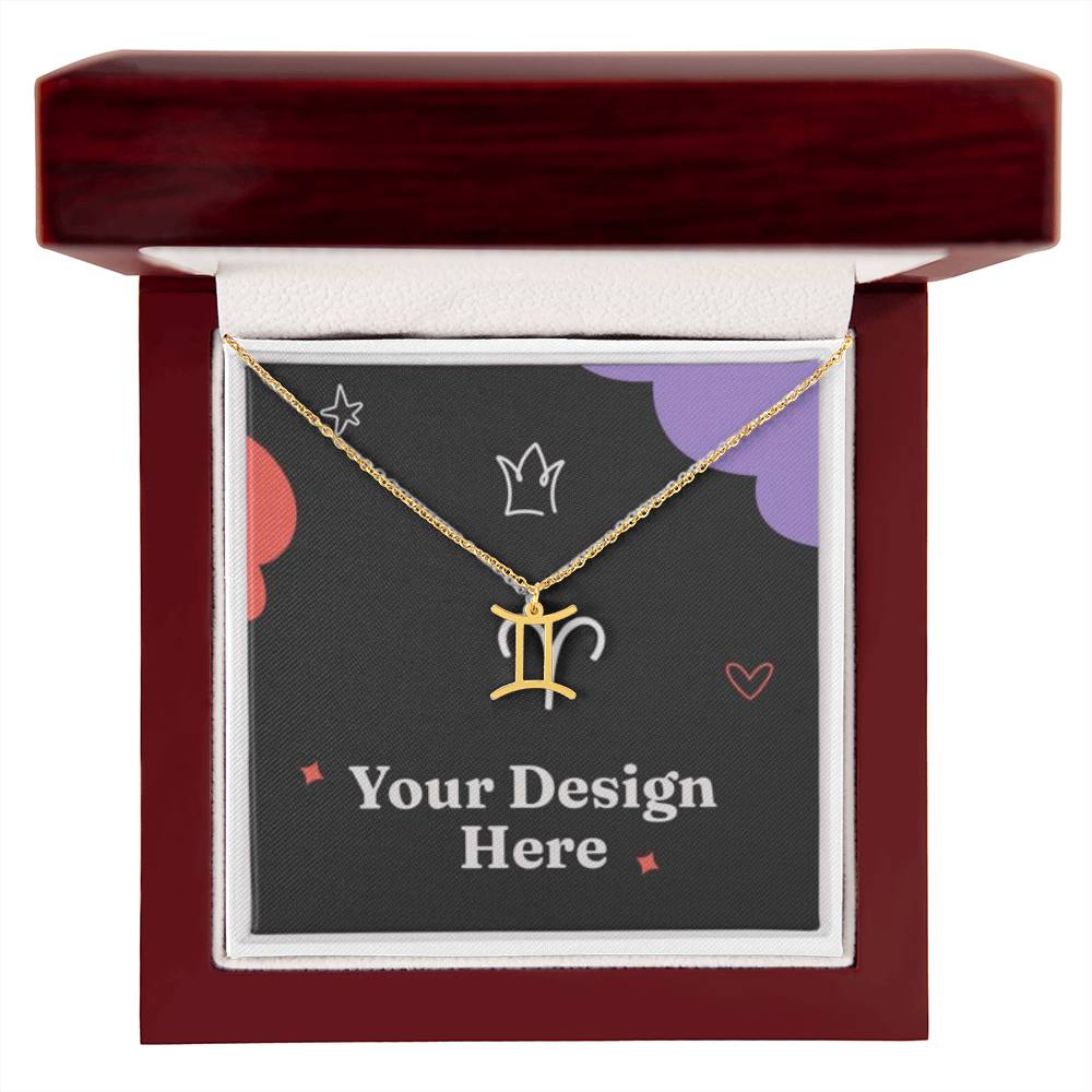 18K Gold Zodiac Necklace – Elegant Horoscope Jewelry Gift for Her